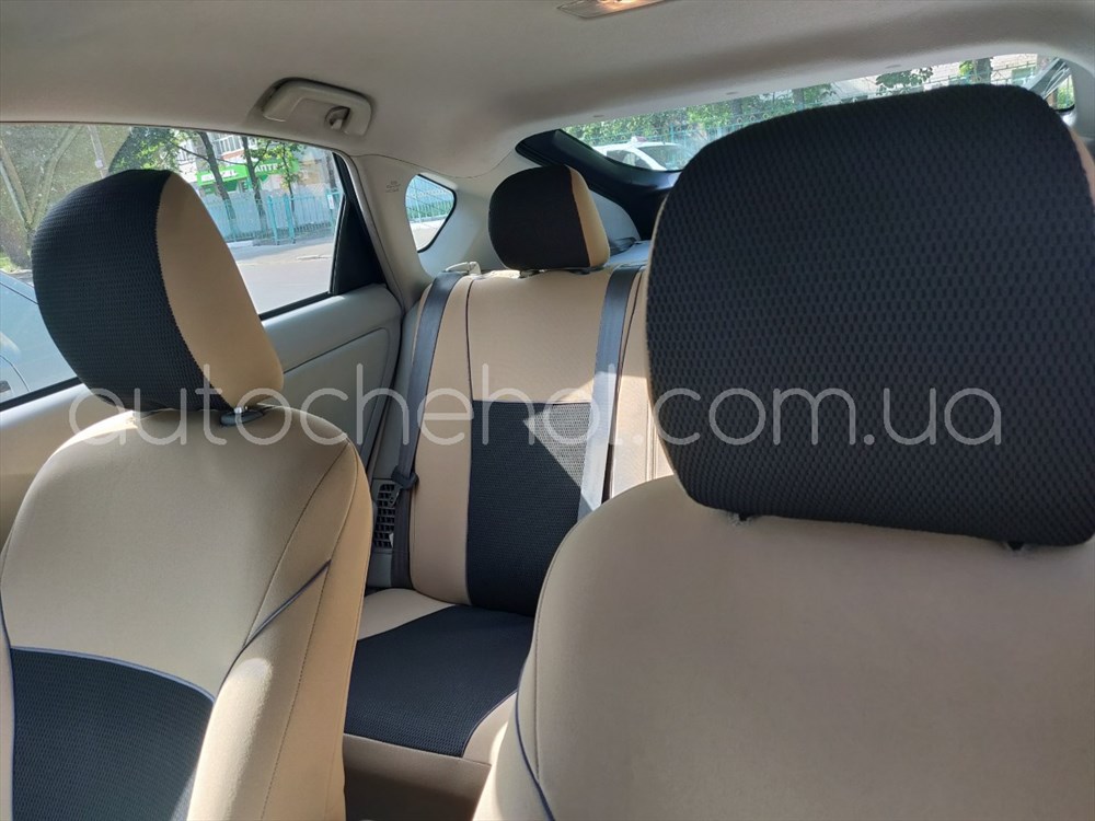 Чехлы на сиденья Toyota Prius, автоткань, АвтоМир