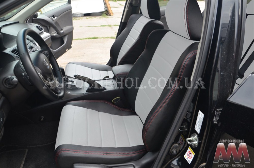 Качественные чехлы на сиденья Honda Accord 2007 - 2012, авточехлы на акорд, AM-S, automania