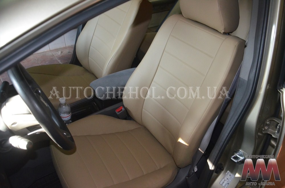 Качественные чехлы на сиденья Honda Civic 2006 - 2012, авточехлы на сивик эко кожа, AM-L, automania