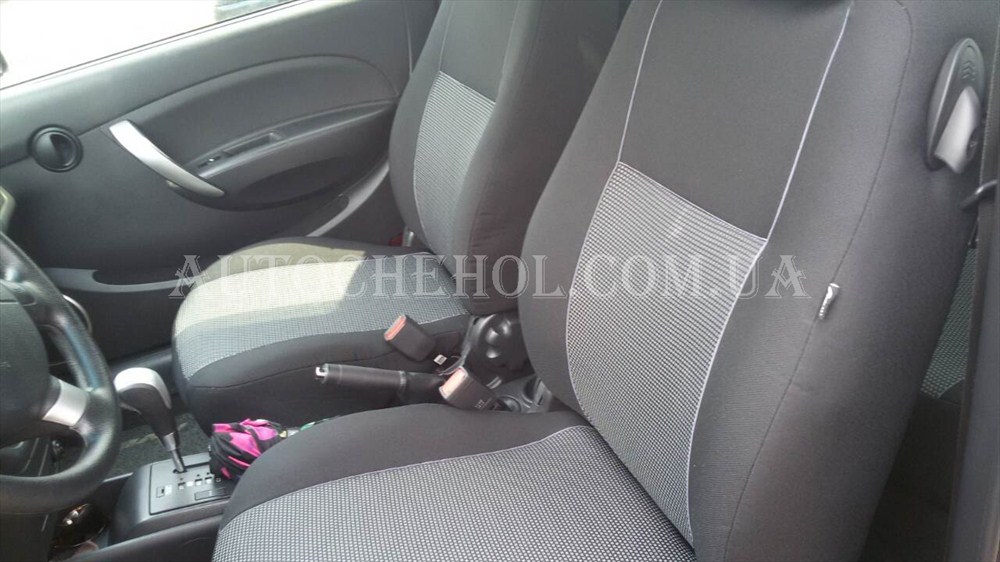 Чехлы на сиденья Chevrolet Aveo T 300, автоткань, АвтоМир