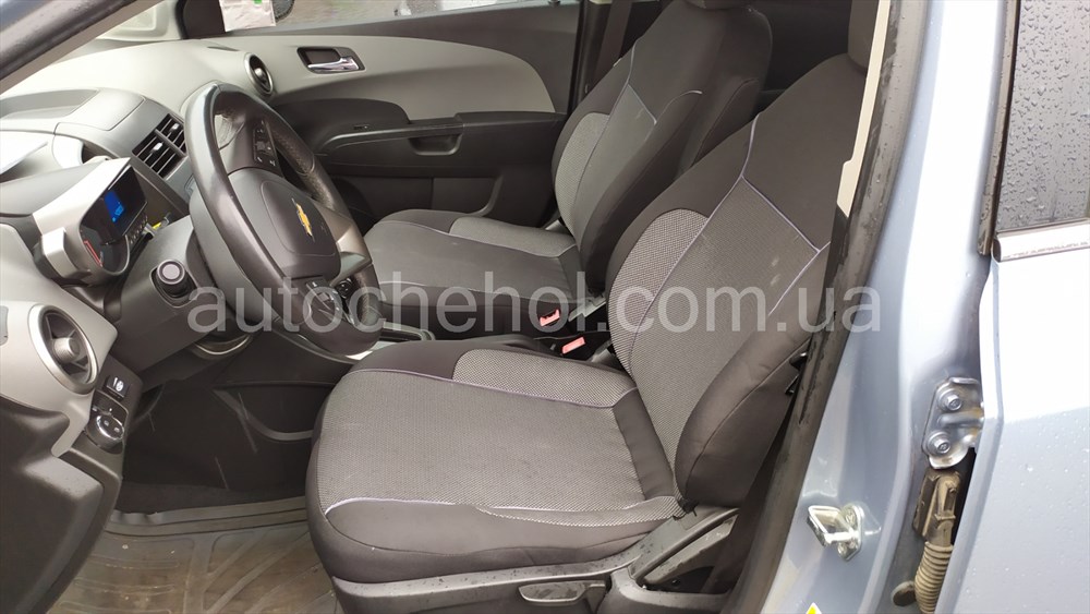 Чехлы на сиденья Chevrolet Aveo T 300, автоткань, АвтоМир