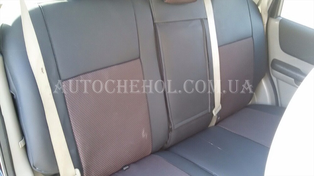 Авточехлы на сиденья Nissan Xtrail T30, экокожа+жекард