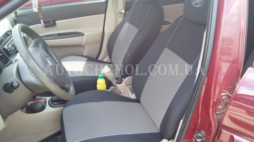 Чехлы на сиденья Hyundai Accent 2008, автоткань, АвтоМир