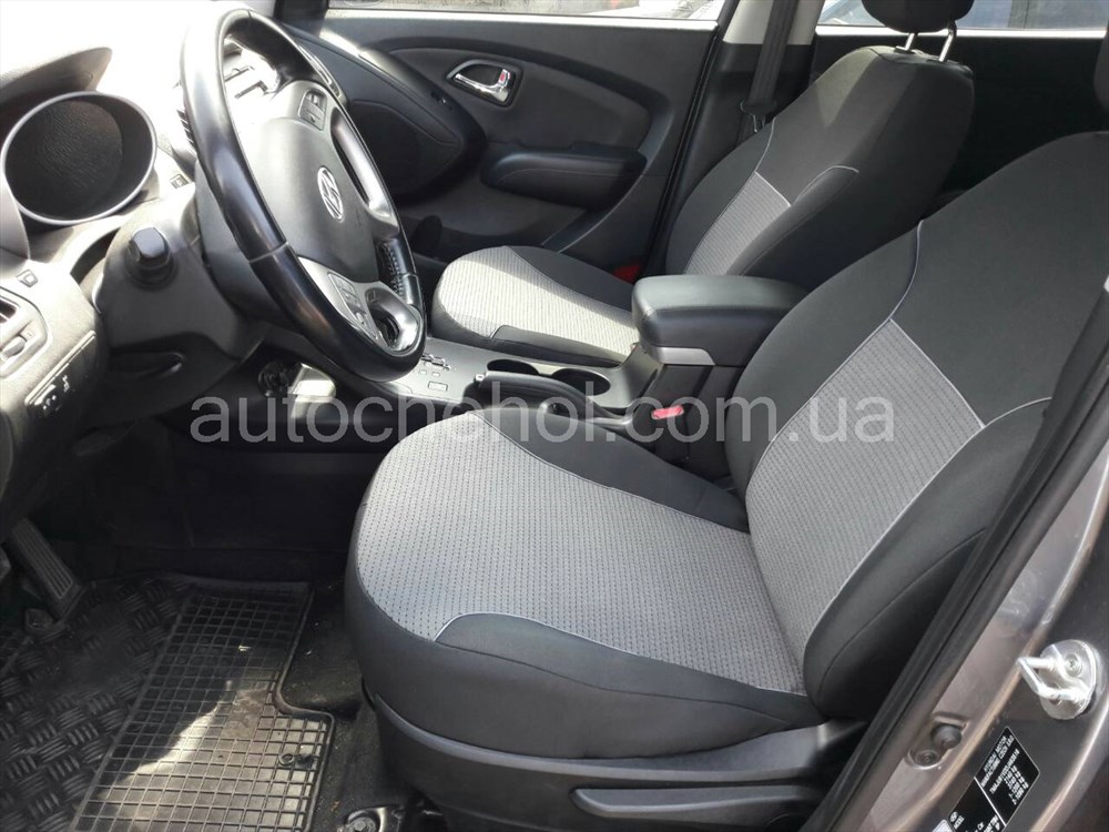 Чехлы на сиденья Hyundai IX35, автоткань, АвтоМир