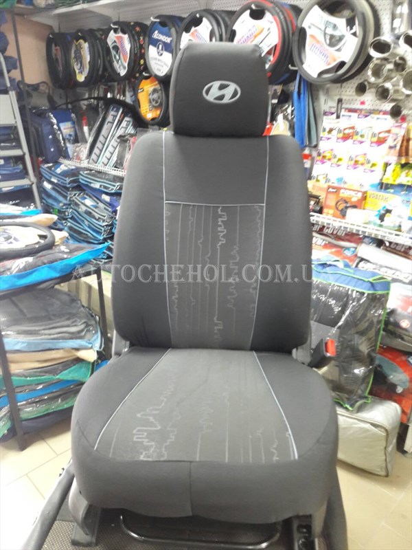 Чехлы на сиденья Hyundai Tucson, автоткань, АвтоМир