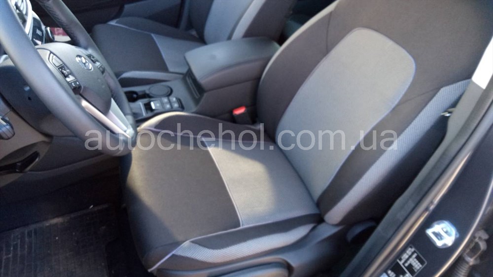Чехлы на сиденья Hyundai Tucson 2017, автоткань, АвтоМир