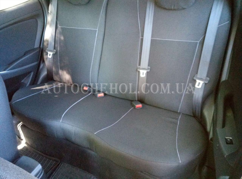 Чехлы на сиденья Kia Rio 2012, автоткань, АвтоМир