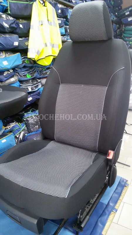 Чехлы на сиденья Skoda Superb 2, автоткань, АвтоМир