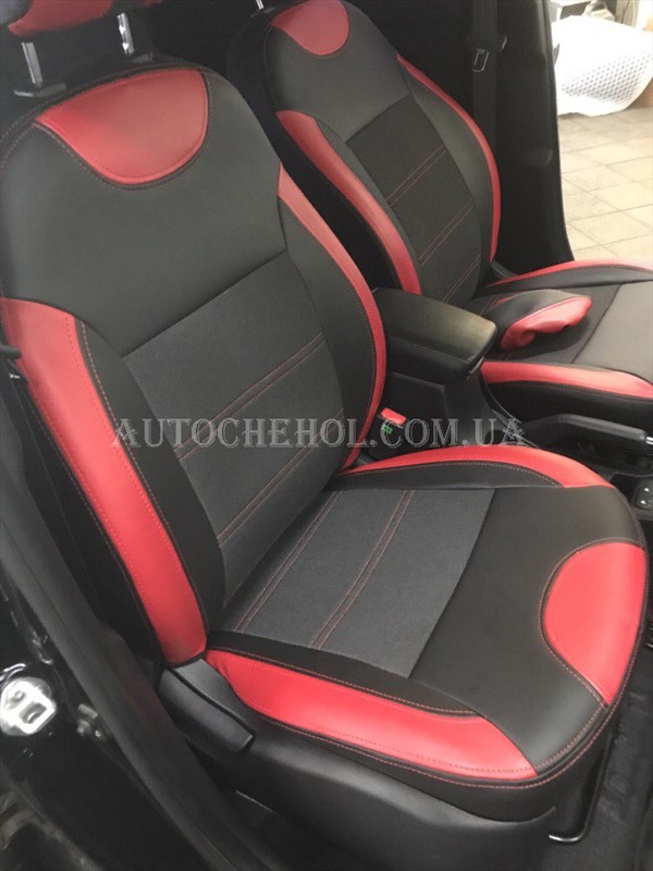 Модельные чехлы на сиденья Kia rio 2015, чехлы на рио 2015, серия Color, Tuning Cobra