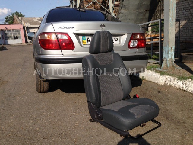 Модельные чехлы на сиденья Nissan Almera 2008, чехлы на алмера 2008, Tuning Cobra
