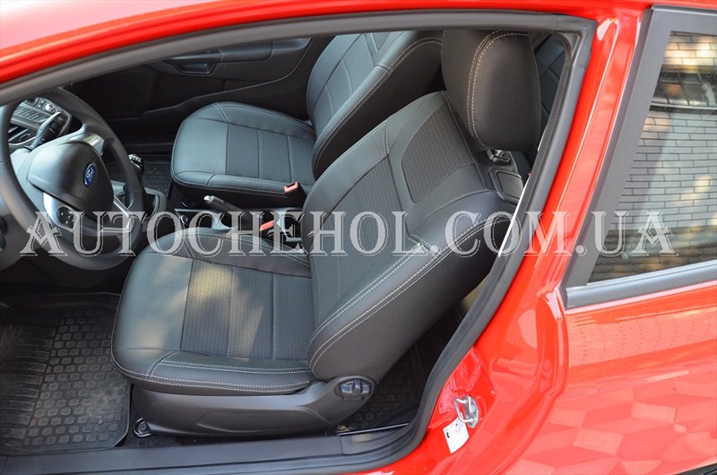Серые качественные чехлы на сиденья Ford Fieta 2007, Dinamic, MW BROTHERS