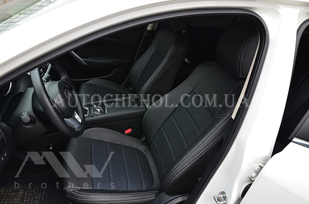 Качественные авточехлы модель динамик на Mazda 6 2012. MW Brothers