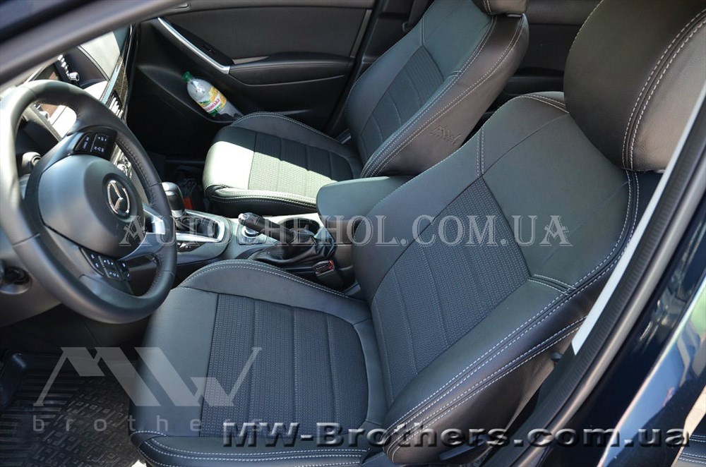 Качественные авточехлы модель динамик на Mazda CX5 2012 - 2015. MW Brothers