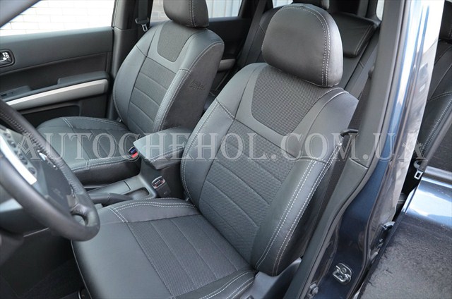 Серые качественные чехлы на Nissan X trail T 31, Dinamic, MW BROTHERS