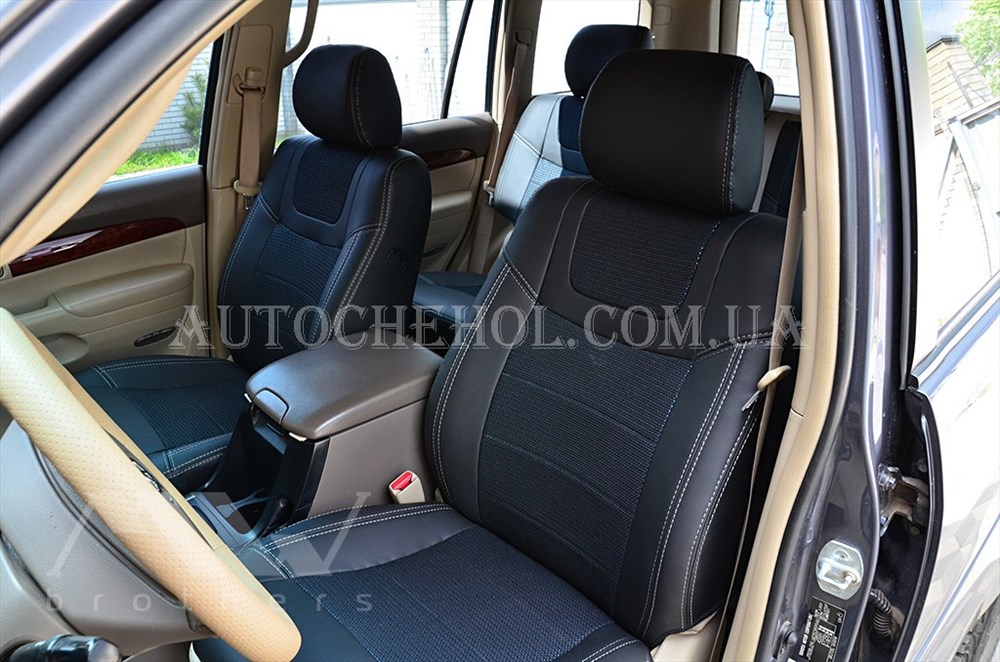 Качественные авточехлы модель динамик на Toyota Prado 120. MW Brothers