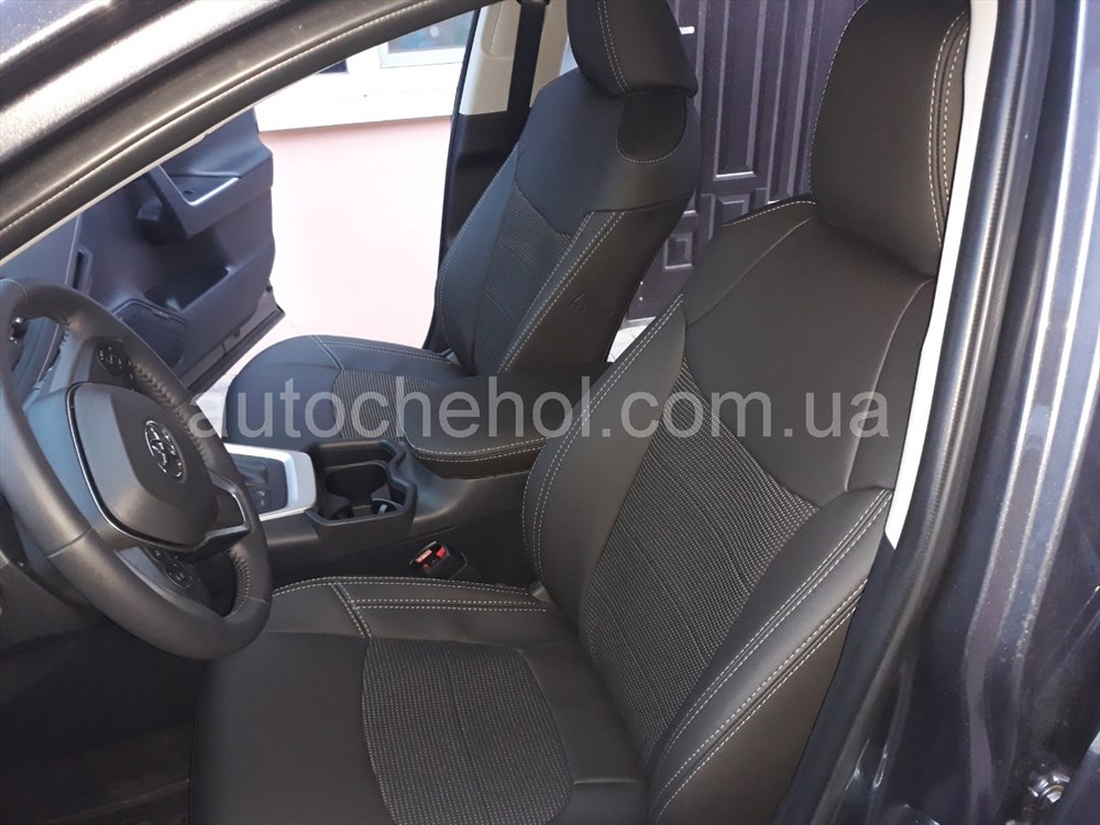 Качественные авточехлы модель динамик на Toyota Rav 4 2019. MW Brothers
