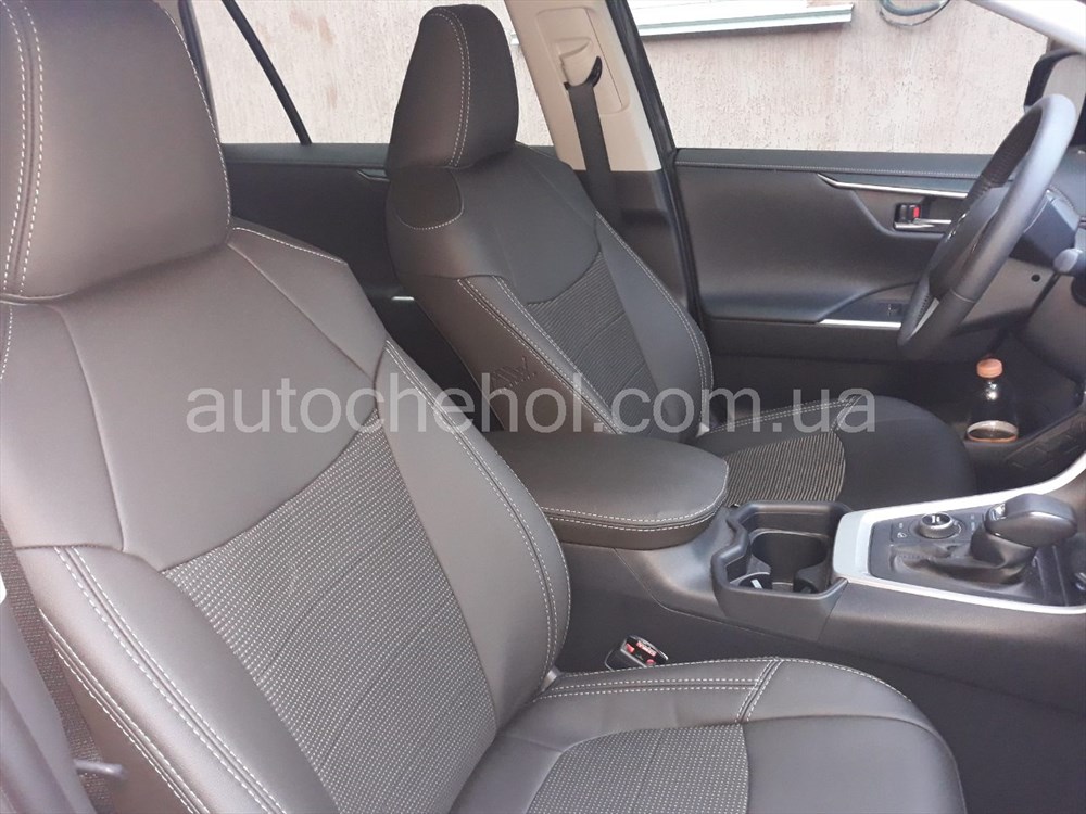 Качественные авточехлы модель динамик на Toyota Rav 4 2019. MW Brothers