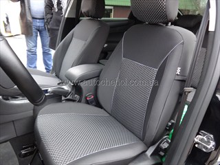 Серые авточехлы на Mondeo 2007, чехлы на сиденья автомир