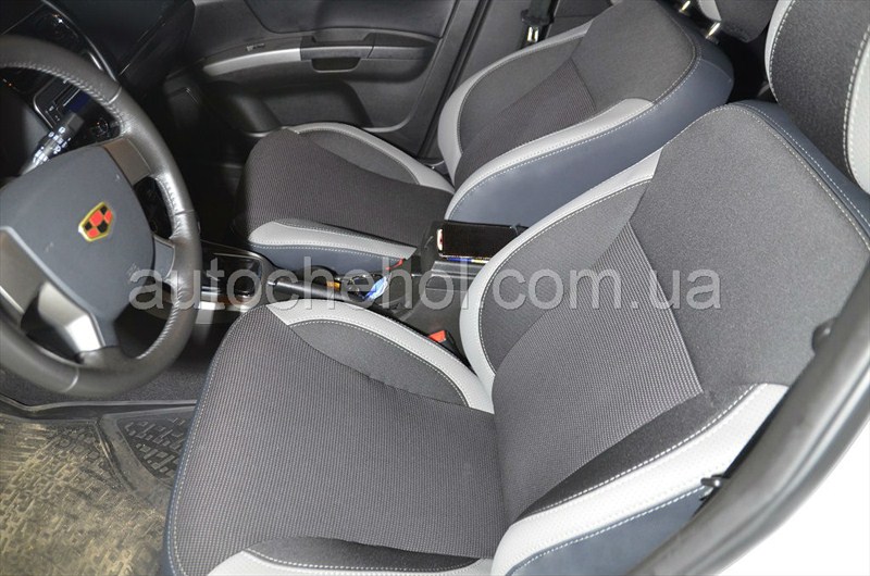 Серые чехлы на сиденья Geely emgrand EC 7 Comfort, Premium Style, Mw Brothers