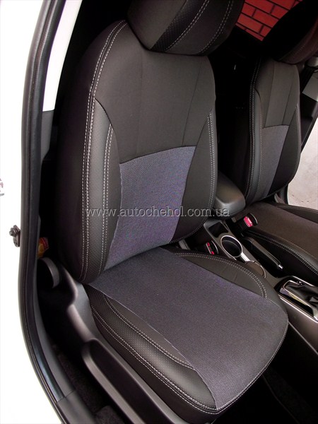 Чехлы на сиденья Premium class Hyndai I-30(2012) серая нить, mw brothers