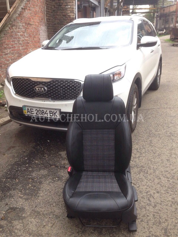 Модельные чехлы на сиденья Kia Sorento 2015, чехлы на соренто 2015, Tuning Cobra