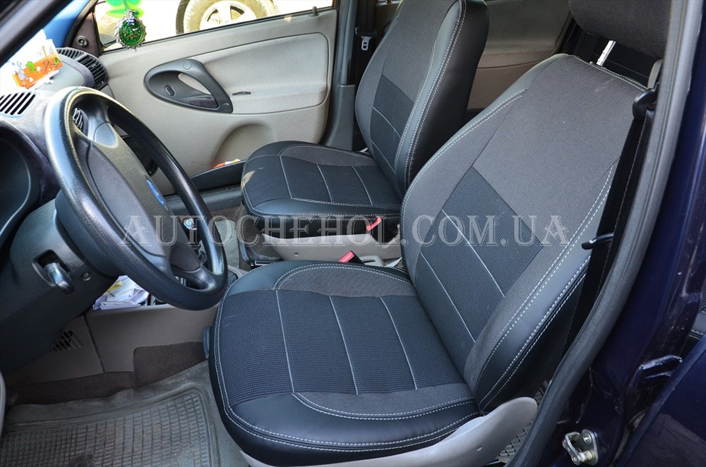 Качественные автомобильные чехлы на сиденья Lada Kalina, Premium style