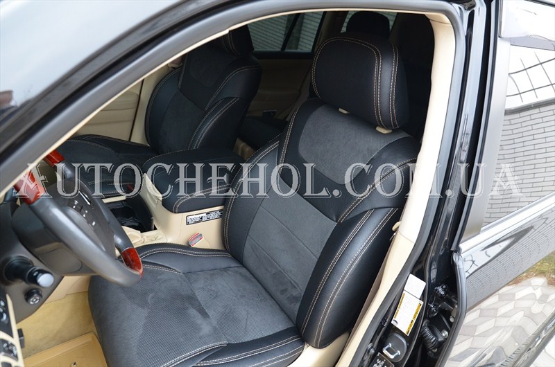 Авточехлы из алькантары и арпатеки на сиденья Lexus LX 570, Leather StyLe, MW BROTHERS