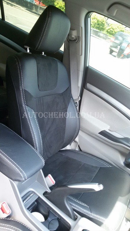 Авточехлы из алькантары и арпатеки на сиденья Honda Civic 2013, Leather StyLe, MW BROTHERS