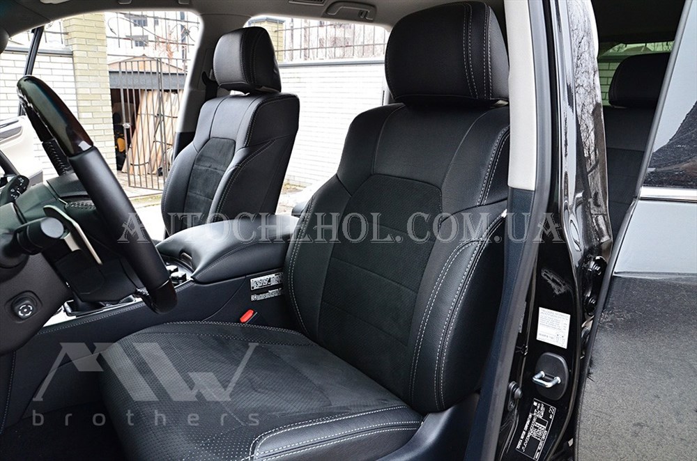 Авточехлы из алькантары и арпатеки на сиденья Lexus LX 450D 2016, Leather StyLe, MW BROTHERS