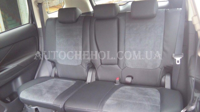 Авточехлы из алькантары и арпатеки на сиденья Mitsubishi Outlander 2012, Leather StyLe, MW BROTHERS