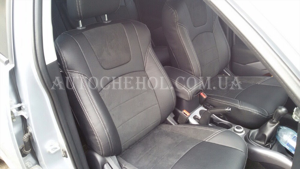 Авточехлы из алькантары и арпатеки на сиденья Mitsubishi Outlander XL, Leather MW BROTHERS