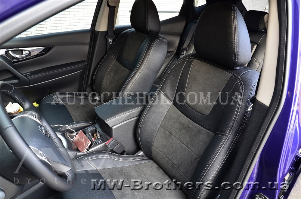 Авточехлы из алькантары и арпатеки на сиденья Toyota RAV 4 2016, Leather StyLe, MW BROTHERS