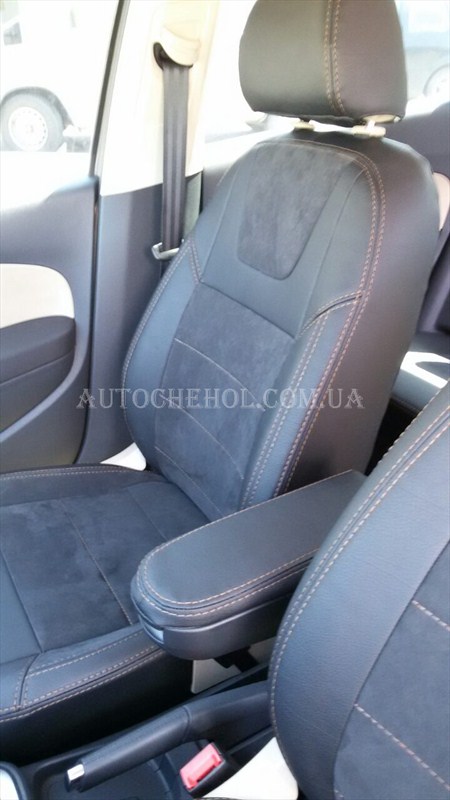 Авточехлы из алькантары и арпатеки на сиденья Volkswagen Polo, Leather StyLe, MW BROTHERS