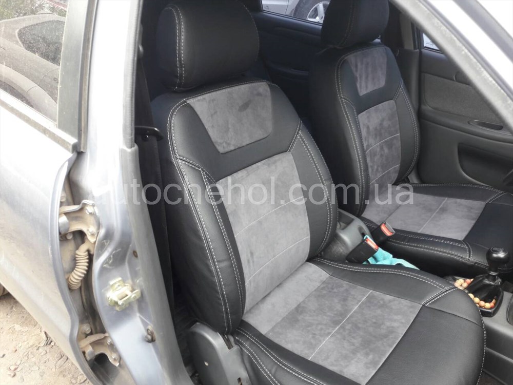 Авточехлы из алькантары и арпатеки на сиденья Daewoo Lanos, Leather StyLe, MW BROTHERS
