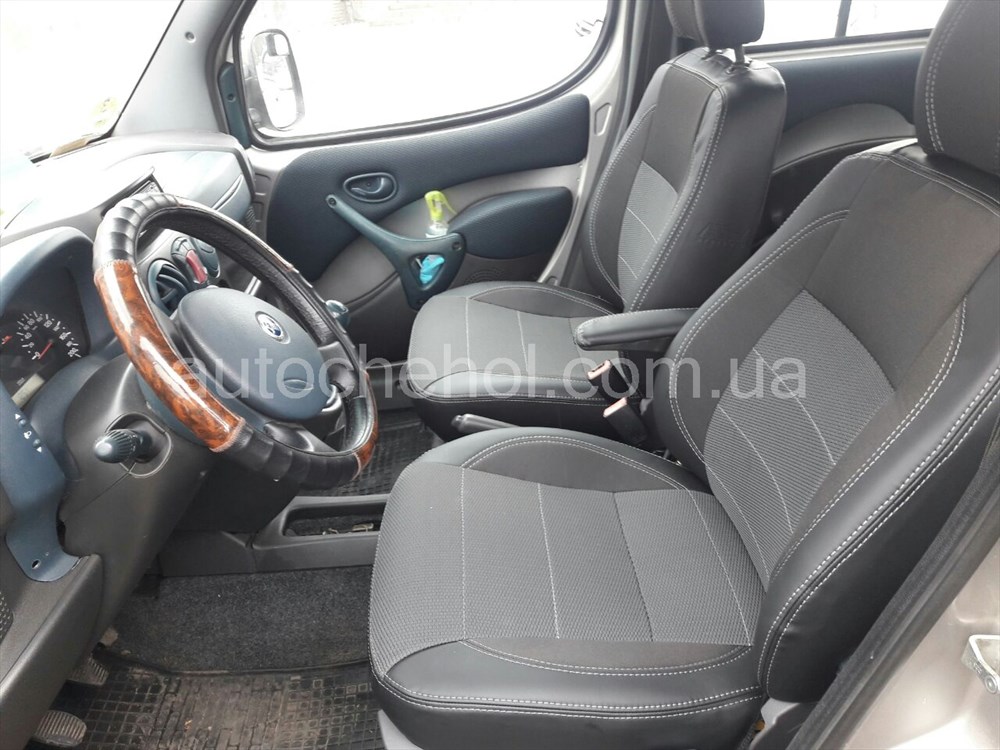 Качественные автомобильные чехлы на сиденья Fiat Doblo 2004, Premium style