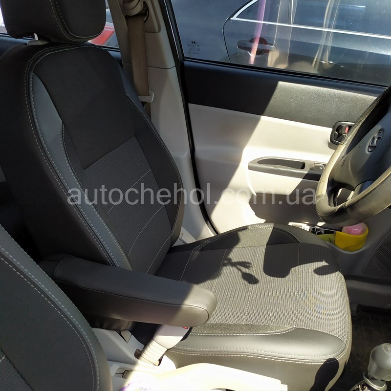 Качественные автомобильные чехлы на сиденья Hyundai Accent Verna 2007, Premium style