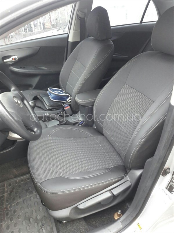 Качественные автомобильные чехлы на сиденья Toyota Corolla 2010, Premium style