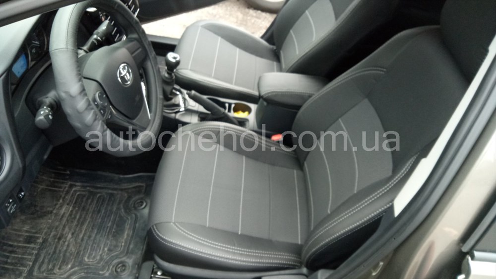 Качественные автомобильные чехлы на сиденья Toyota Corolla 2013, Premium style