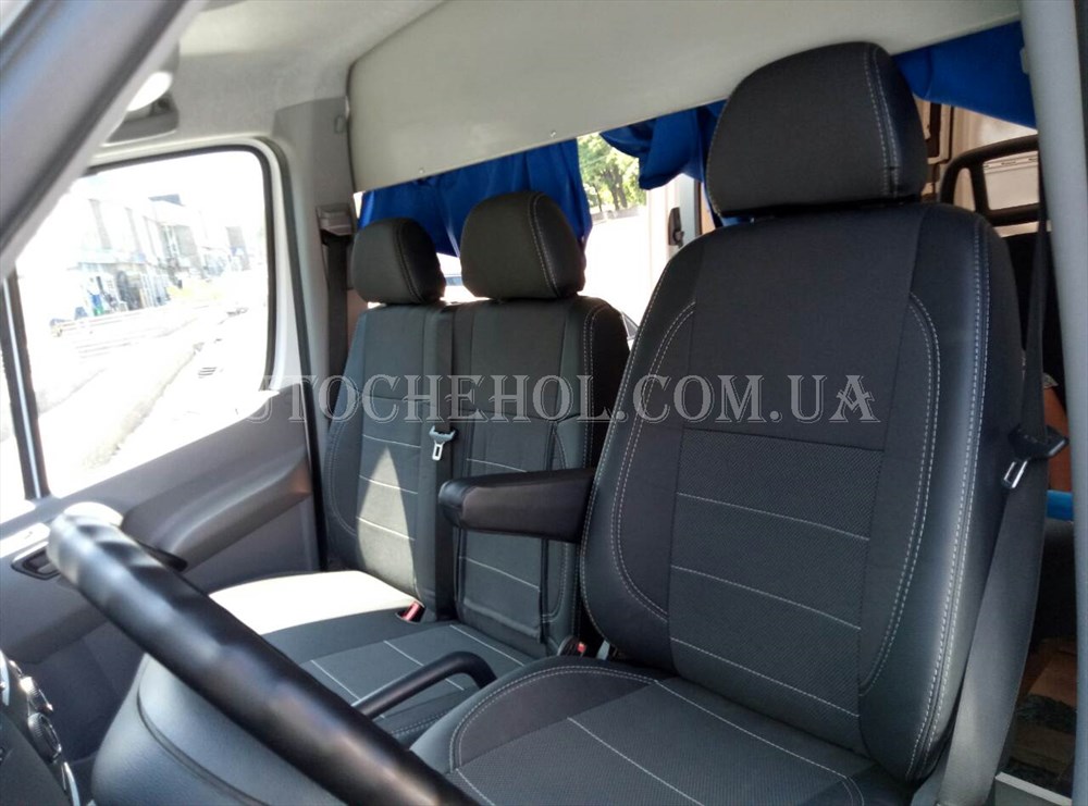 Качественные автомобильные чехлы на сиденья Mercedes Sprinter, Premium style