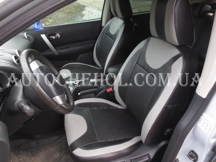Модельные чехлы на сиденья Nissan Qashqai, чехлы на кашкай, Cobra