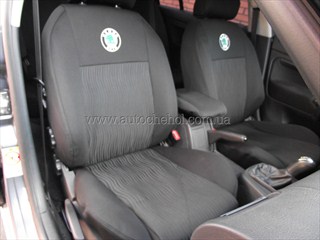 -серые авточехлы на сиденья Skoda Superb, ЕЛЕГАНТ