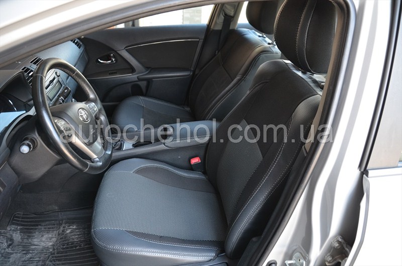 Серые чехлы на сиденья Toyota Avensis 2008, Premium Style MW BROTHERS