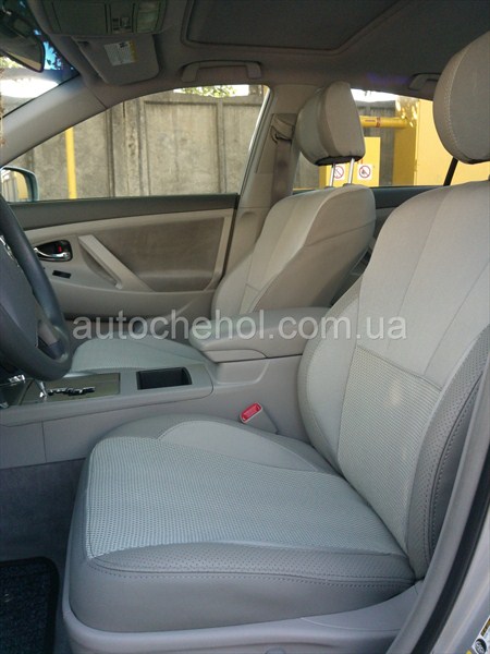 Светлые авточехлы на сиденья Toyota Camry 40, Premium Style, MW brothers