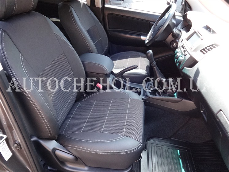 Качественные чехлы на сиденья Toyota Hilux, premium style
