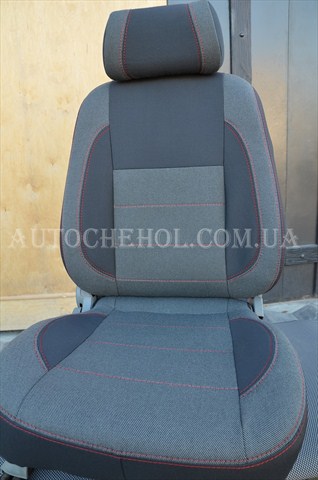 авточехлы на hyndai accent 2011, чехлы для accent classic style, красная нить