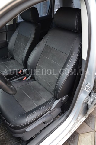 Качественные чехлы для Volkswagen Polo IV 2001-2009, Leather StyLe, MW Brothers
