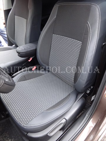 Автомобильные чехлы на сиденья Volkswagen Polo, чехлы на поло с цельной спинкой. Premium
