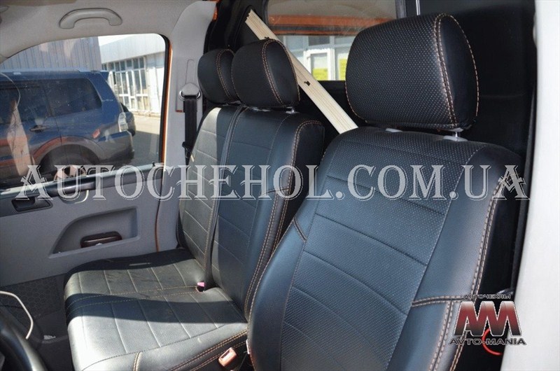 Качественные черные чехлы на сиденья Vw T5, авточехлы на t5, серая нить, AM-X, automania