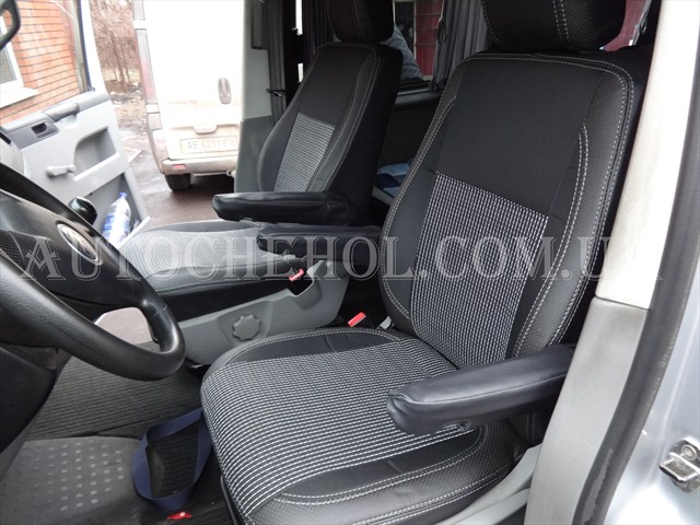 качественные чехлы на сиденья VW T5, Premium, MW_BROTHERS, 1+1