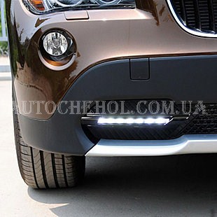 Ходовые огни на BMW X1 2009, дополнительные огни на BMW X1 2009